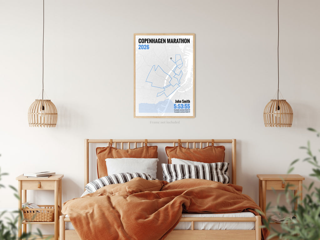 Bed, in blue
